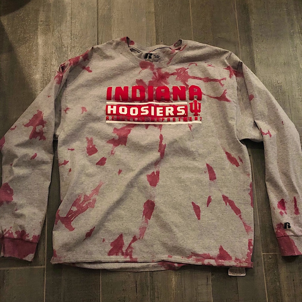 Indiana Hoosiers homemade tie dye shirt